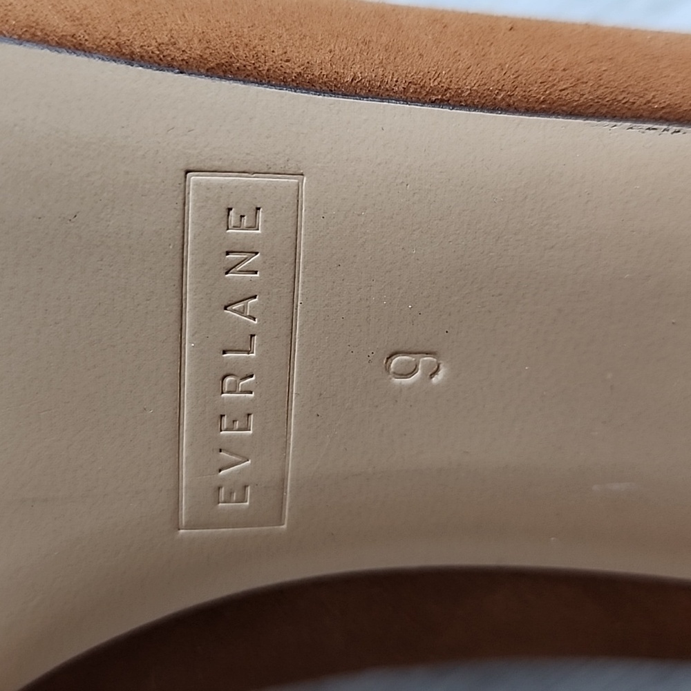 Everlane Tan Suede Heels - Picture 6 of 8